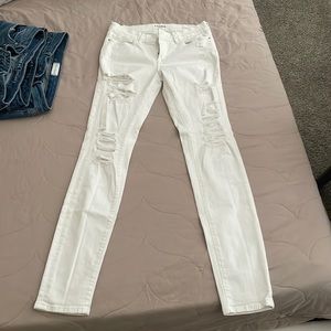 Frame white denim jeans
